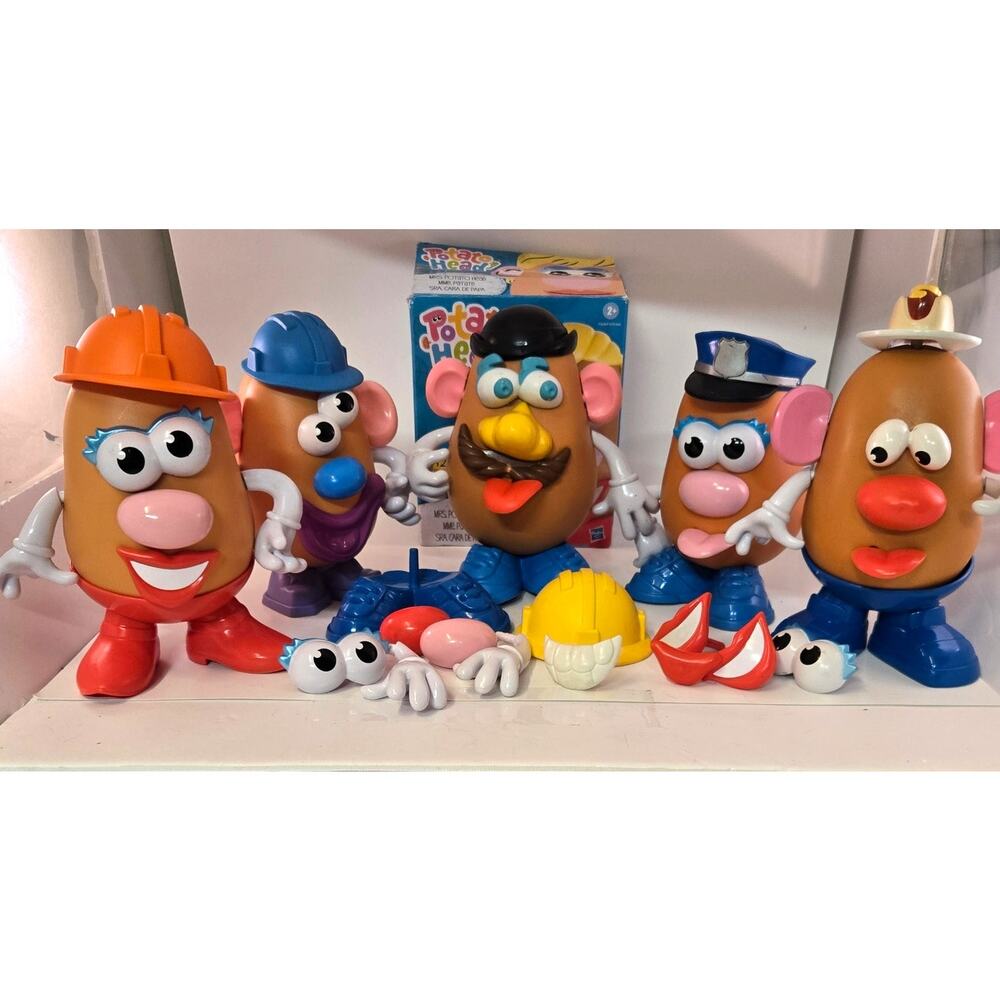 Mr. Mrs. Potato Head Large Lot 5 Spuds 48 Accessory Pieces Preschool Toys Hasbro